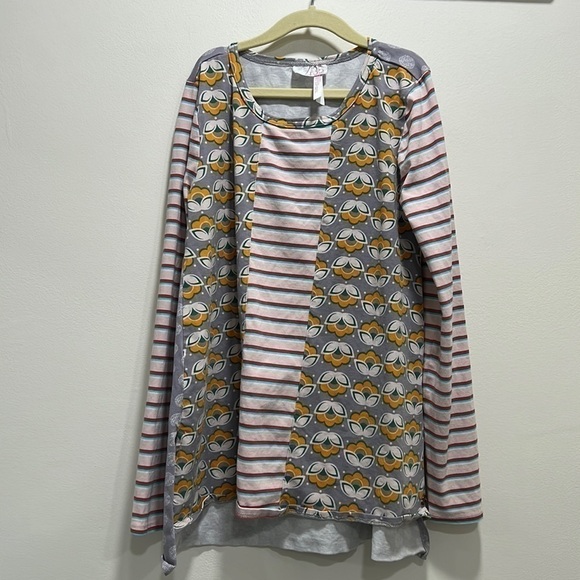 𝅺MATILDA Jane 435 Mix Print Blouse - Picture 1 of 6